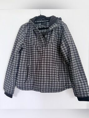 Fishbone Houndstooth Ski Snowboard Jacket Size M